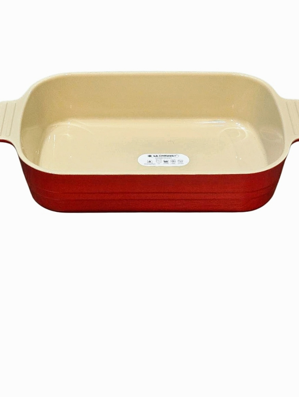 Le Creuset 34cm Ceramic Rectangular Lasagna Baking Dish- Carmin